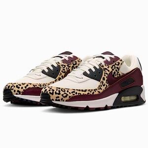 🍷🐆 Nike Air Max 90 Leopard Print Burgundy 🐆🍷